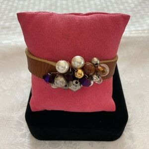 Fresh Water Pearl Suede Bracelet